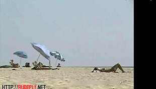 Nude beach features a Naughty American gay couple
