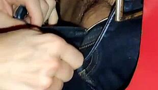 Here's amateur wife giving a deepthroat blowjob and handjob in a gloryhole encounter