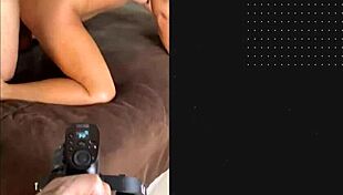 Access to the back stage of a hardcore anal porn video with amateur performers