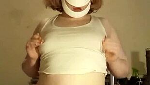 Big tits and ass revealed in POV homemade