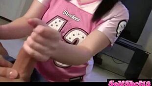 Sweet melody performed with gentle hand movements in close focus