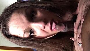 Hd Teen 18+ Deepthroats Black Cock with Gagging