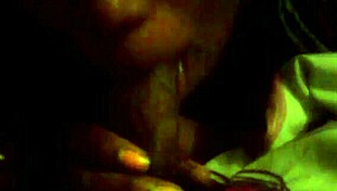 Ebony Queen Delivers Sloppy Blowjob to Black Cock