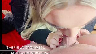 I give deepthroat to hot blonde, she orgasms in orgy