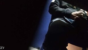 He STROKES his cock passionately.