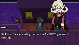 Trick or treat with this witch's pussy licking in hentai