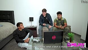 A zgadnij co, wielka dupa Kari rżnie najlepszego przyjaciela brata mocno!