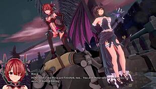 Ricca gets petrified and turns into a succubus in 3D hentai