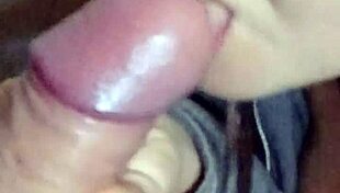 my fat mature lady is givin me a slopy blowjob from my pov, suckin it deep n hard with her wet mouth