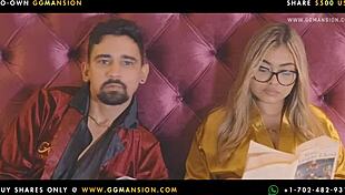 Tasty Brunette Pussy Gaping In Mansion