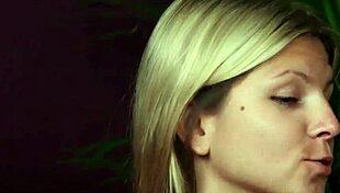 British dominas wank submissive in erotic CFNM threesome