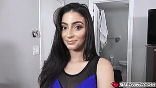 Jasmine Vega Sucks Stepbro's Big Chunky Cock Eagerly