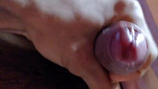 in the quiet room, a gay guy masturbates to cum