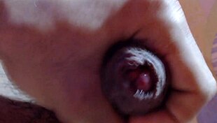 in the quiet room, a gay guy masturbates to cum