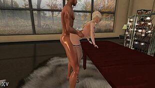 M22 3d game features cute character on desk