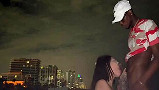 Bigdaddykj's Mexican Slut Takes Monster Black Cock on Miami Beach