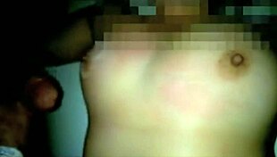 does karina's big muscle friend cum on her tits?