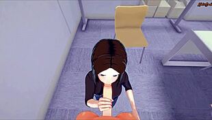 i got a pov facial from samsung sam before she fucked me on the table, oh god the cumshot was amazing!!