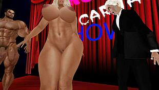 in this cartoon, meat is on meat in fun scenes