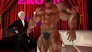 in this cartoon, meat is on meat in fun scenes