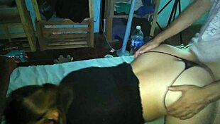 Latina Milf Bent Over in Thong for Doggystyle