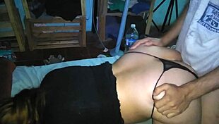 Latina Milf Bent Over in Thong for Doggystyle