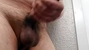 Solo Guy Masturbates Big Hairy Cock To Cumshot