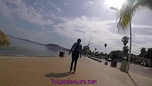 Patina Bends Over on Boardwalk