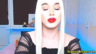 Wonder Shemale with Small Tits and Huge Cock