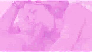 Lovers masturbate in bathroom