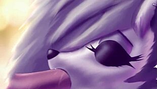 Loona Performs a Sensual Blowjob in Furry Cartoon Style
