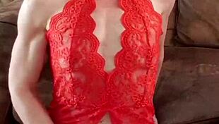 Belgian Milf Fingers Herself To Orgasm In Red Lingerie