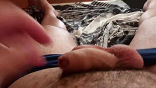 Amateur Homemade Monster Cock Stroking Session With Big Dick Action