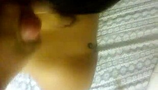 My asian girlfriend gives a blowjob and swallows the cum.