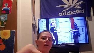 is this slutty whore from canada playing with her tight cunt using toys?