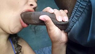 my wife gets enchanted by a huge black cock in our bedroom