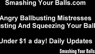 Bust Your Balls Hard with Humiliation, Fucking, and Ball Kicking!