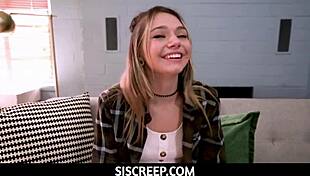 Stepbrother gets pov blowjob and creampie from stepsister mia kay