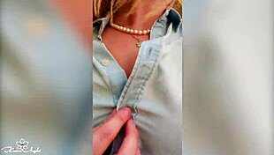 Depraved Blonde Publicly Exposes Big Tits, Wet Pussy, and Ass Outdoors