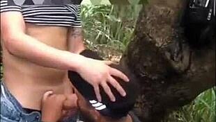 i took 3 friends for wild park sex under the sun 🌳🍆💦