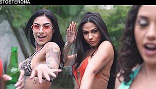 Latina Amateurs Party Hard at Brazilian Carnival! Lesbian Fun Explodes!