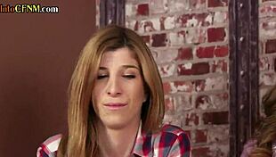 Bikini sluts perform group oral and wanking in CFNM