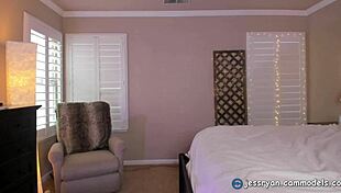 hot blonde milf jess ryan performs hardcore sex on live webcam showing her tits and pussy while masturbating