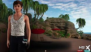 Oh Wow! This Mature Milf In The Hentai Cartoon Is Masturbating Wildly On The Beach!