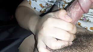 Hey, check out this asian babe's sloppy blowjob up close