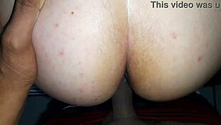 Girlfriend bent over in doggystyle with big ass