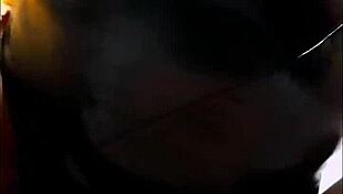 Latina brunette delivers the best deepthroat ever, sucking cock deep into her real pussy throat!