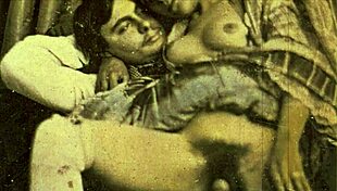 Vintage porn clash unfolds in 1850s versus 1950s rivalry.