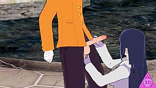 koikatsu naruto hinata gets wild with blowjob and handjob