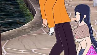 koikatsu naruto hinata gets wild with blowjob and handjob